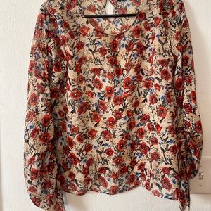 Zara Woman Floral Top Size S
